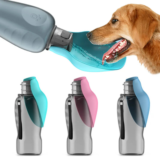 Portable Dog Water Bottle for Big Dogs Pet Outdoor Travel Hiking Walking Foldable Drinking Bowl Golden Retriever Supplies
