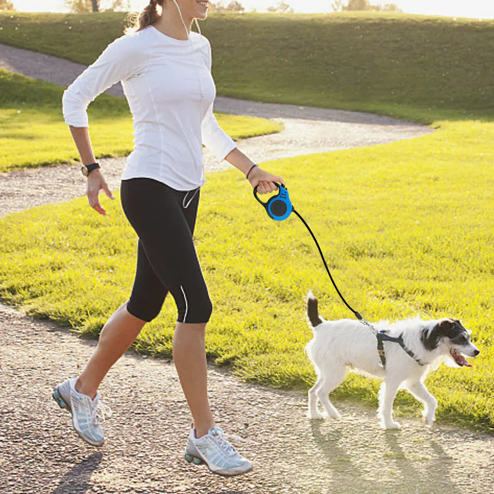 Automatic Retractable Dog Leash Pet Collar Automatic Walking Lead Free US