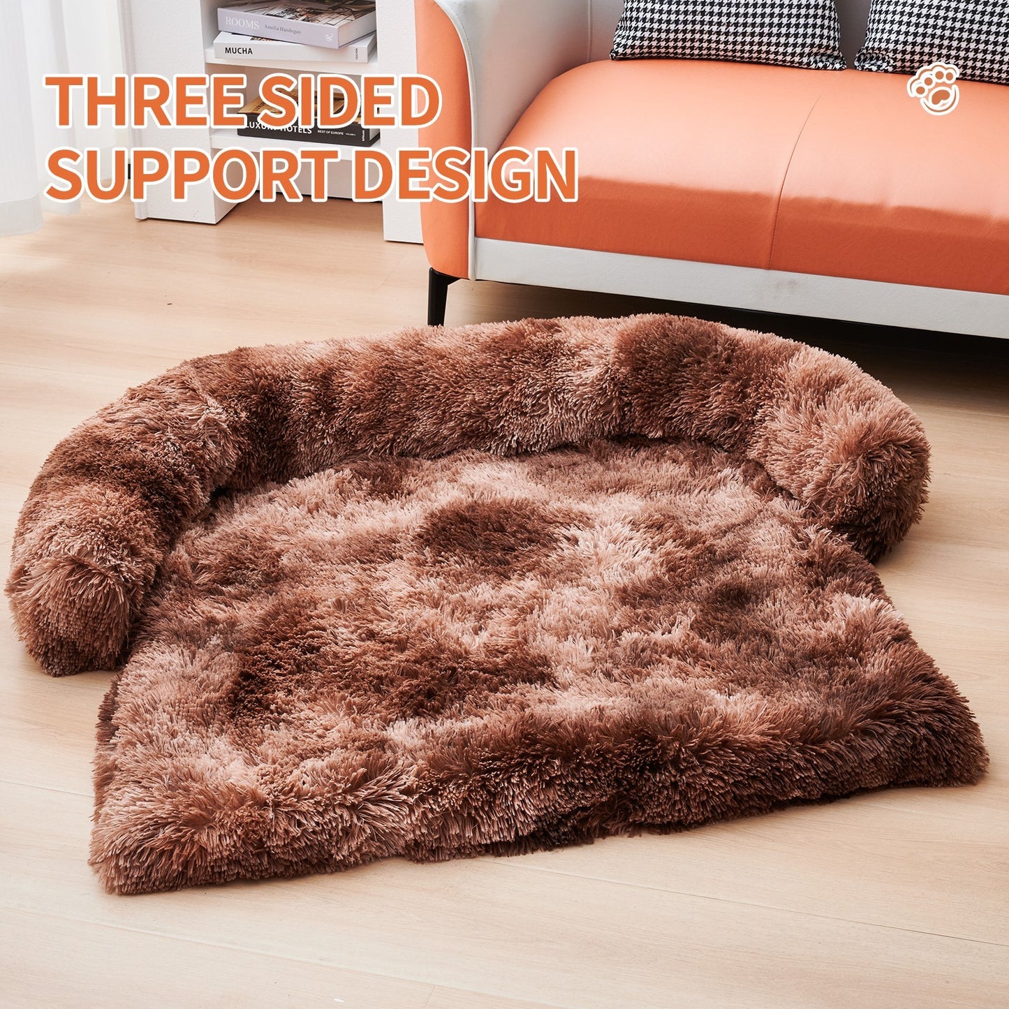 Dog Bed Mat for Couch - Non-Slip & Machine Washable Sofa Cushion - Comfortable Pet Pad for Large Dogs & Cats - 43x41x7 Inch