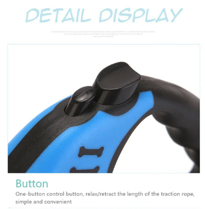 Automatic Retractable Dog Leash Pet Collar Automatic Walking Lead Free US